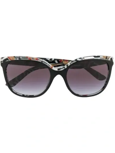 Burberry Eyewear Oversized Square Sunglasses In Black