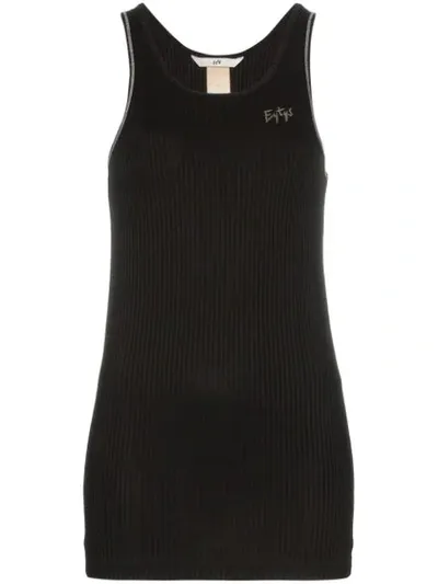 Eytys Toni Ribbed Tank Top In Black