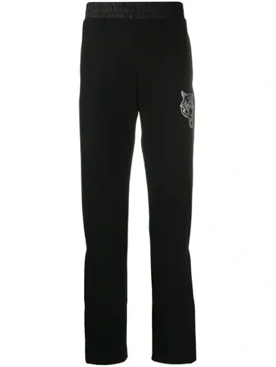 Plein Sport Logo Track Trousers In Black