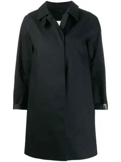 Mackintosh Dunoon Single-breasted Coat In Black