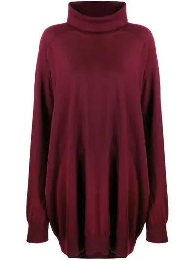 Maison Margiela Oversized Jumper In Red