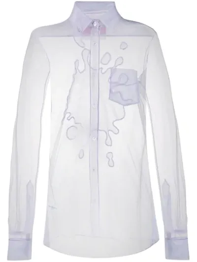 Viktor & Rolf The Splash Tulle Shirt In Purple