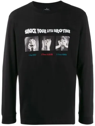 Marcelo Burlon County Of Milan Printed Sweatshirt In Black