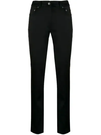 Moschino Classic Skinny-fit Trousers In Black