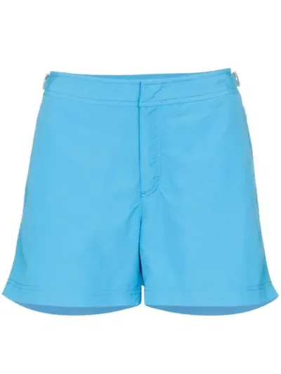 Orlebar Brown Setter Side Stripe Swim Shorts In Blue