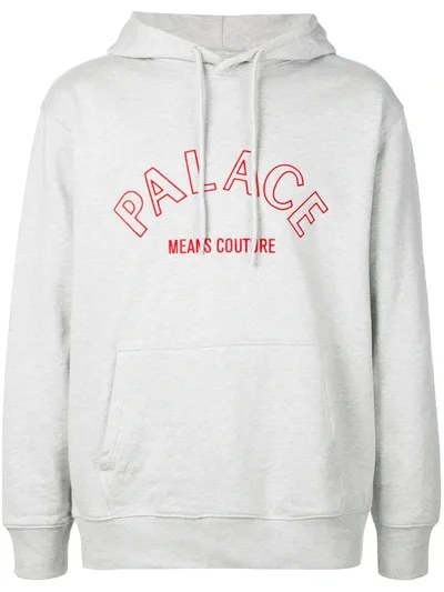 Palace Couture Hoodie In Grey