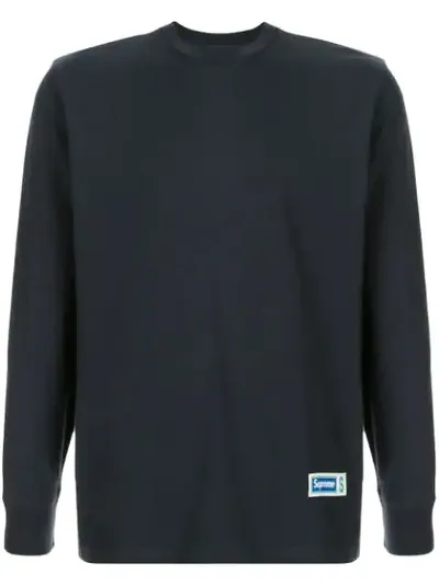 Supreme Langarmshirt Mit Logo In Blue