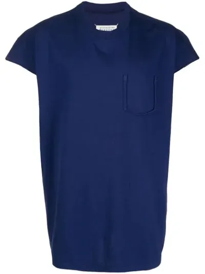 Maison Margiela Boxy-fit T-shirt In Blue