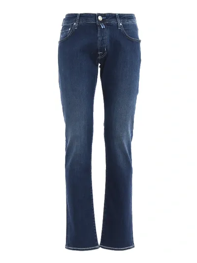 Jacob Cohen Comfy Denim Five Pocket Jeans In Dark Wash