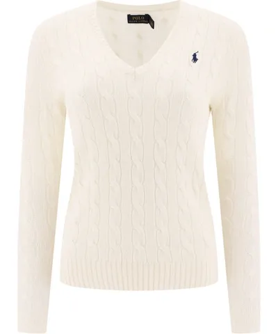 Polo Ralph Lauren Kimberly Classic Sweater In White