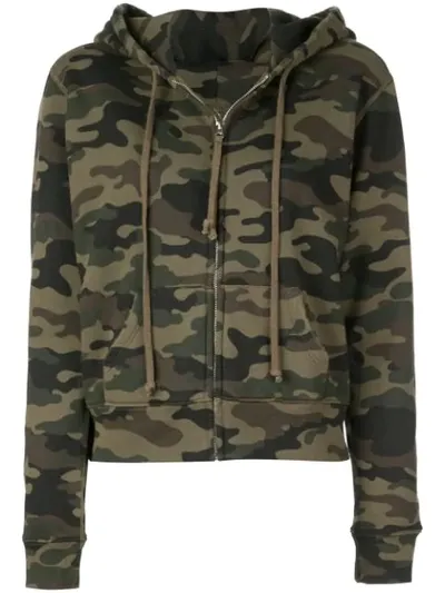 Nili Lotan Camouflage Pattern Hoodie In Green