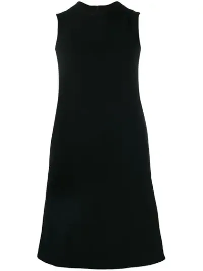 L'autre Chose Sleeveless Shift Dress In Black