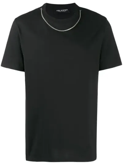 Neil Barrett Chain Neck Jumper In Black