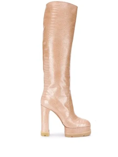 Casadei Funky Boots In Neutrals