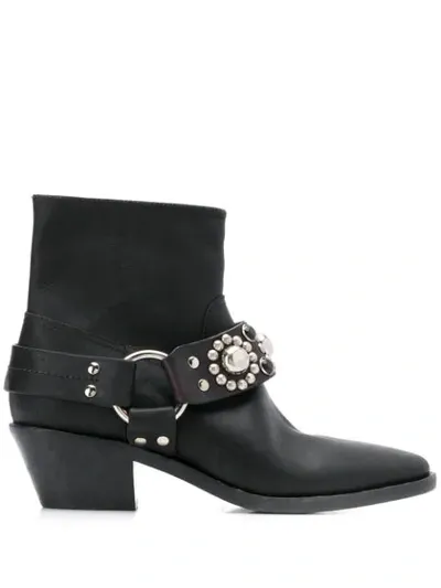 Golden Goose Bretagne Ankle Boots In Black