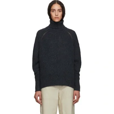 Isabel Marant Navy Cashmere Harriett Turtleneck In Blue