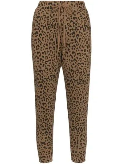 Nili Lotan Cropped-hose Mit Leoparden-print In Multicolour