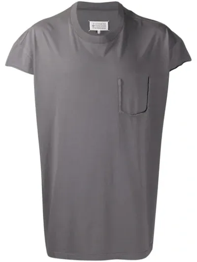 Maison Margiela Cap Sleeve T-shirt In Grey