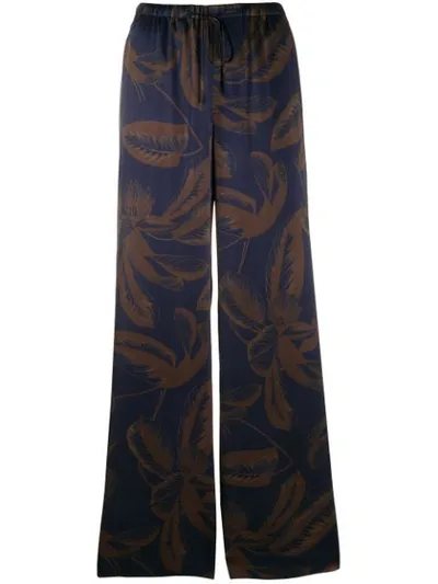 Vince Wide Leg Trousers In Blue