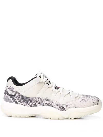 Nike Air Jordan 11 Retro Low "snakeskin Light Bone" Sneakers In Neutrals