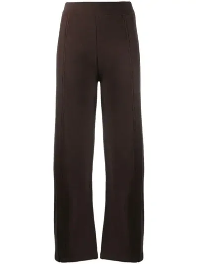 Lemaire Straight Trousers In Brown