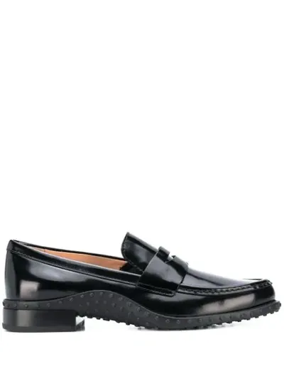 Tod's Gommino Loafers In B999 Nero