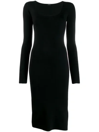 Joseph Pencil Midi Dress In Black