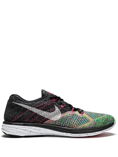 Nike Flyknit Lunar3 Sneakers In Black