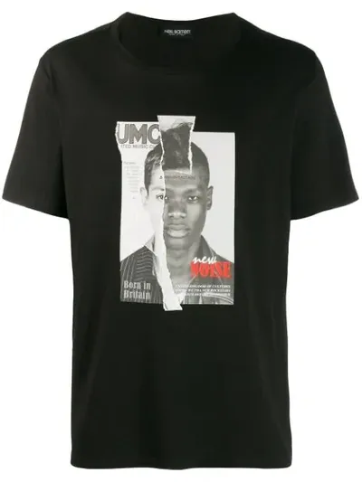 Neil Barrett Photo Printed T-shirt In Black