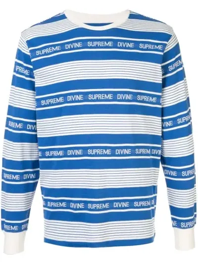 Supreme Divine L/s Tee In Blue