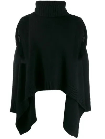 Takahiromiyashita The Soloist Cut-out Shoulder Jumper In Black