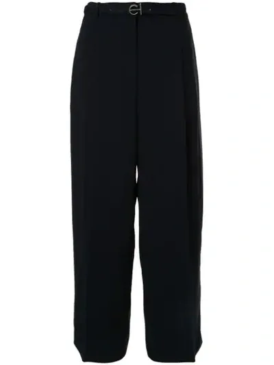 Elie Tahari Faye Crepe Trousers In Black