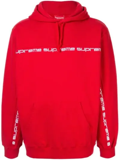 Supreme Kapuzenpullover Mit Schriftzug In Red ,white