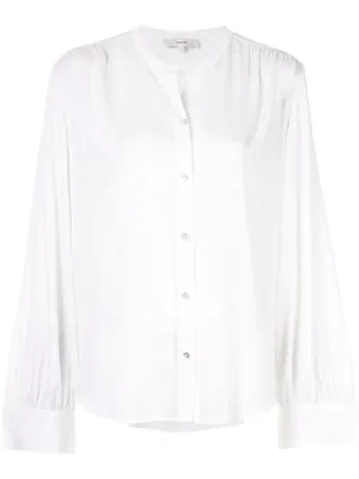 Vince Shirred Back Blouse In White