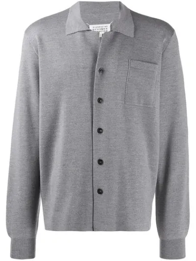 Maison Margiela Button-down Pocket Cardigan In Grey