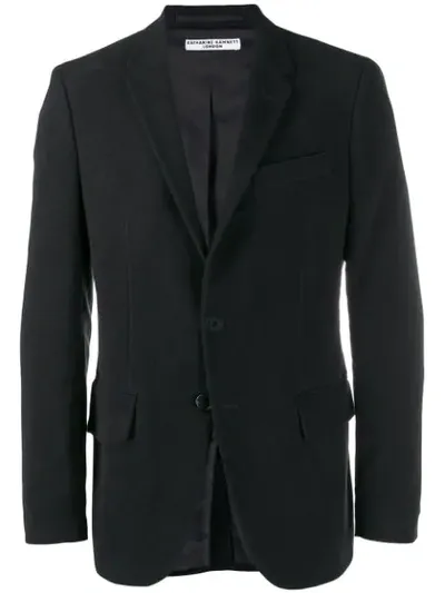 Katharine Hamnett Rufus Slim-fit Blazer In Black