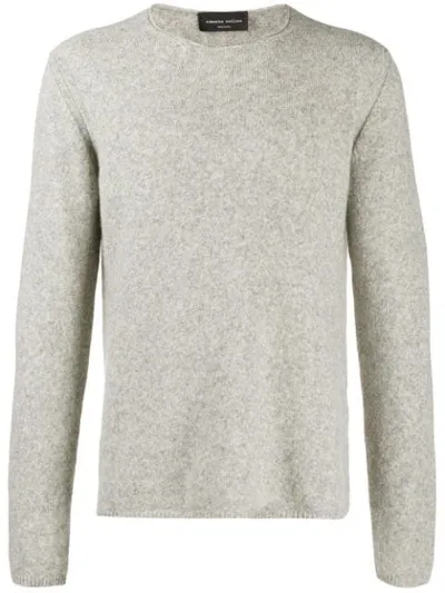 Roberto Collina Round Neck Sweater In Grey