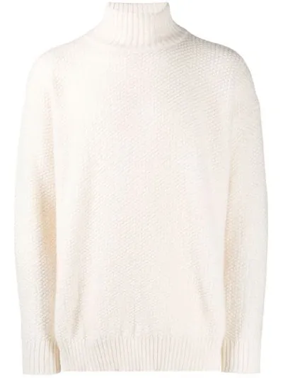 Katharine Hamnett Textured-knit Jumper In White