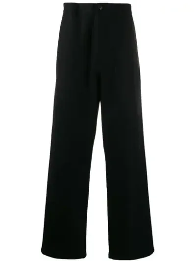 Maison Margiela Wide Leg Formal Trousers In Black