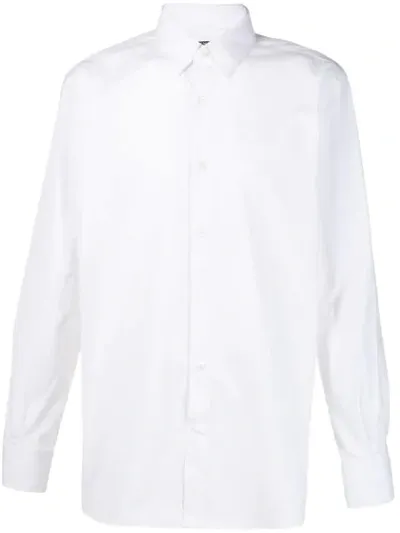 Balmain Tailored Embroidered Logo Shirt In White