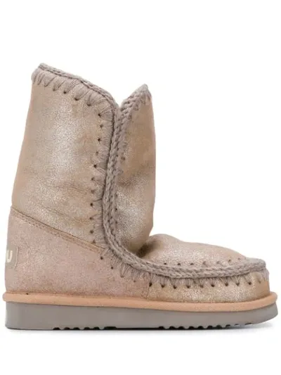 Mou Eskimo Boots In Neutrals