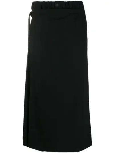 Yohji Yamamoto Bib Trousers In Black