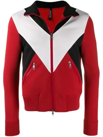 Neil Barrett Sweatshirtjacke Mit Reissverschluss In Red