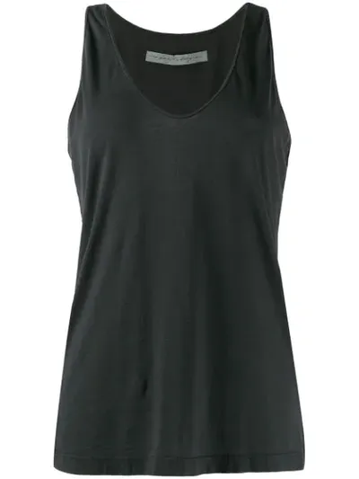 Raquel Allegra U-neck Vest Top In Black