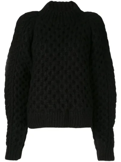 Partow Chunky Knit Jumper In Black