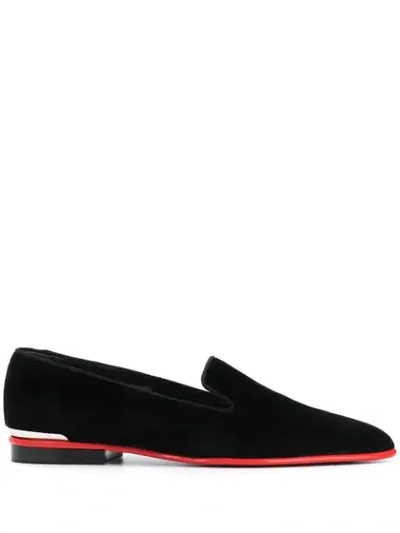 Alexander Mcqueen Metal Detail Loafers In Black