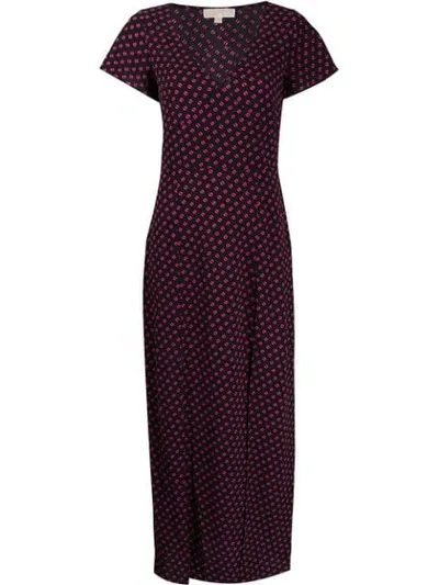 Michael Michael Kors Printed Dress In Black