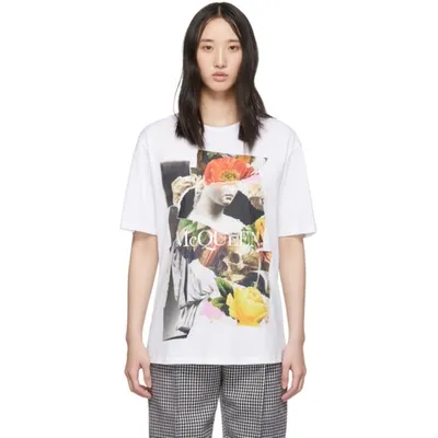 Alexander Mcqueen Graphic Print T-shirt In White