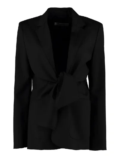 Max Mara Venere Stretch Wool Blazer In Black