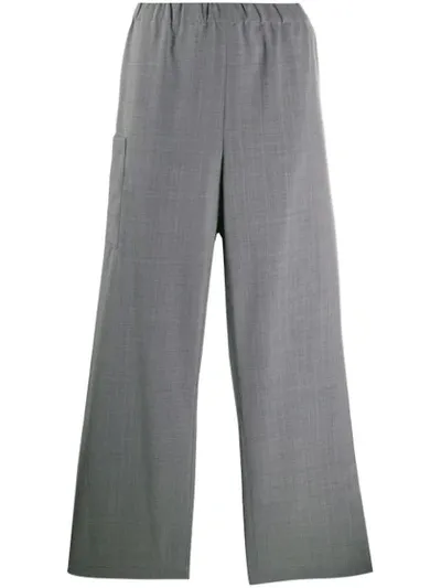 Mm6 Maison Margiela Wide-leg Trousers In Grey